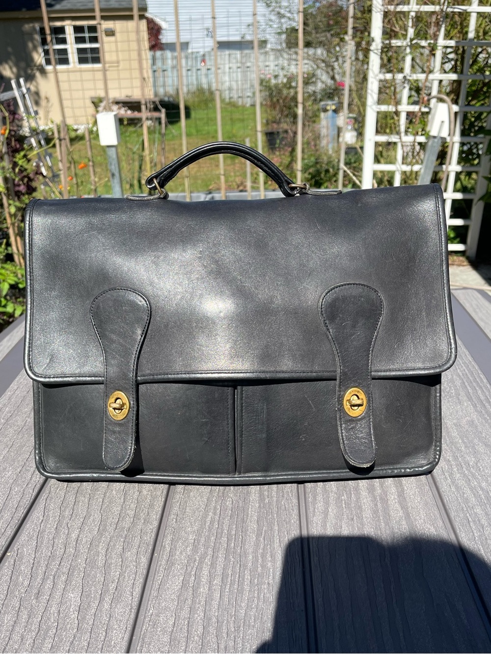 Vintage Coach Briefcase ( NYC MADE )
